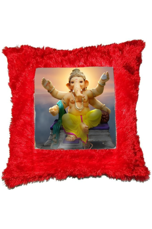Premium Customized Printed Ganapati Ji Cushion